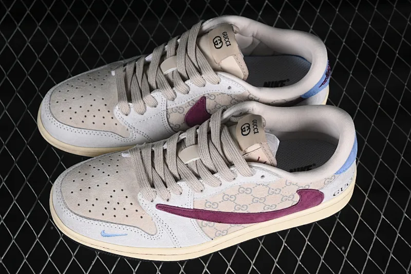 All categories Air Jordan Jordan series basketball shoes Air Jordan 1 Low High-end customized low-top sneakers Travis Scott x Fragment Design x Air Jordan 1 Low OG SP AJ1 Joe 1 Gucci joint rose red hook low-top cultural casual sneakers CH6336-019